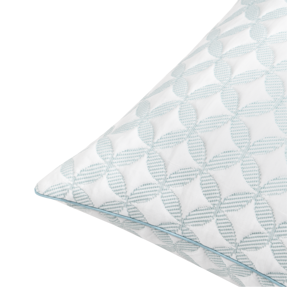 bb shredded foam pillow corner detail texture