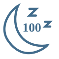 100 Night Sleep Trial Icon for The Mattress Shop, showcasing icon image for 100 Night Sleep Trial on the cart page.