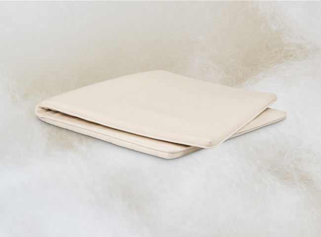 A rendered image showcasing the Birch Plush Organic Mattress Topper