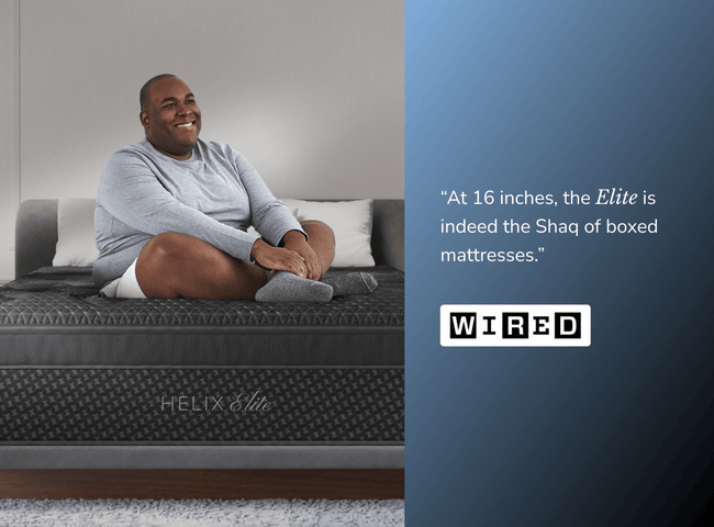 Shop the Helix Plus Elite mattress for The Mattress Shop, showcasing product thumbnail image for Helix Plus Elite on the product page.