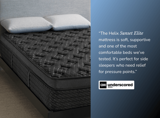 Shop the Helix Sunset Elite mattress for The Mattress Shop, showcasing product image for Helix Sunset Elite on the collection page.