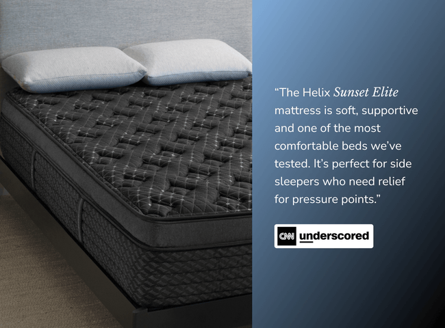 Shop the Helix Sunset Elite mattress for The Mattress Shop, showcasing product thumbnail image for Helix Sunset Elite on the product page.