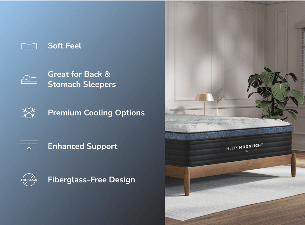 Shop the Helix Moonlight Luxe Mattress
