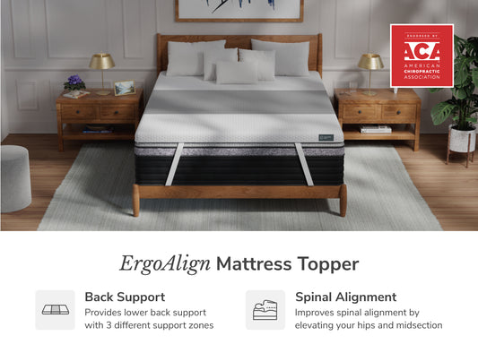 Add the ErgoAlign Mattress Topper for improved support and spinal alignment 