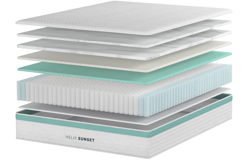 Deeper Sleep Built Into Every Layer for The Mattress Shop, showcasing product mattress hotspot layer image for Deeper Sleep Built Into Every Layer on the product page.