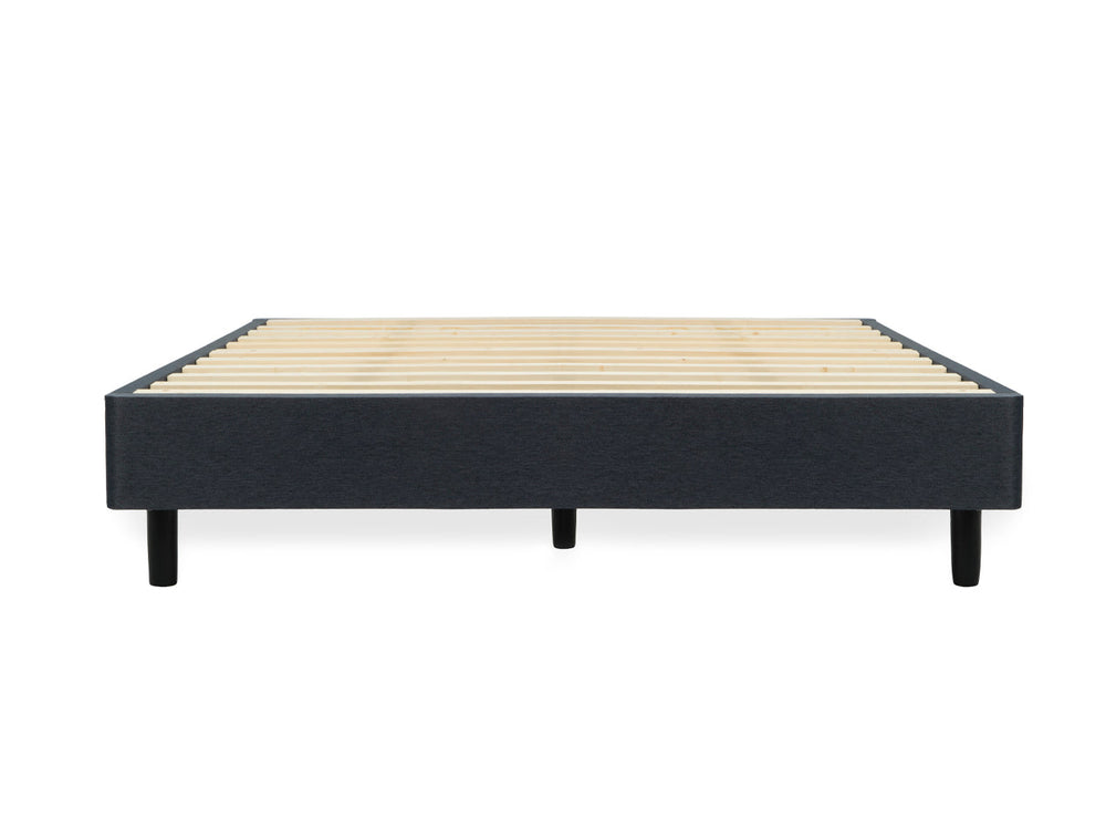 Foundation with Legs front-low view showcasing its versatile design that enhances mattress support and overall comfort.
