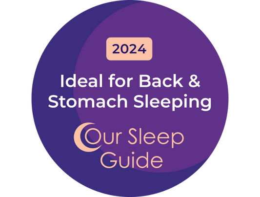 2024 Our Sleep Guide award for the Dusk Elite mattress