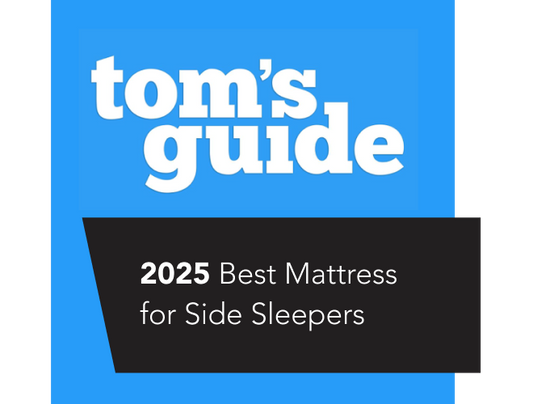 2025 Tom's Guide award for the Helix Moonlight Luxe mattress