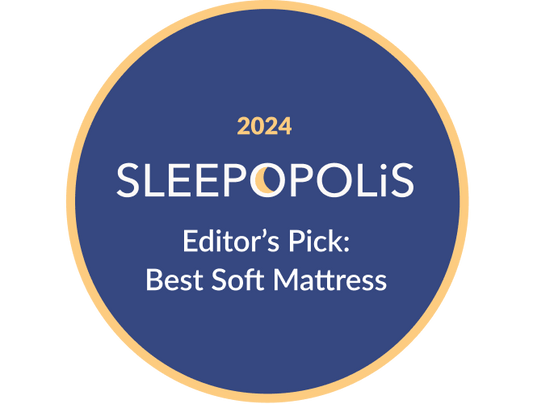 2024 Sleepopolis award for the Helix Sunset mattress