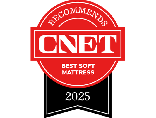 2025 CNET award for the Helix Sunset Luxe mattress