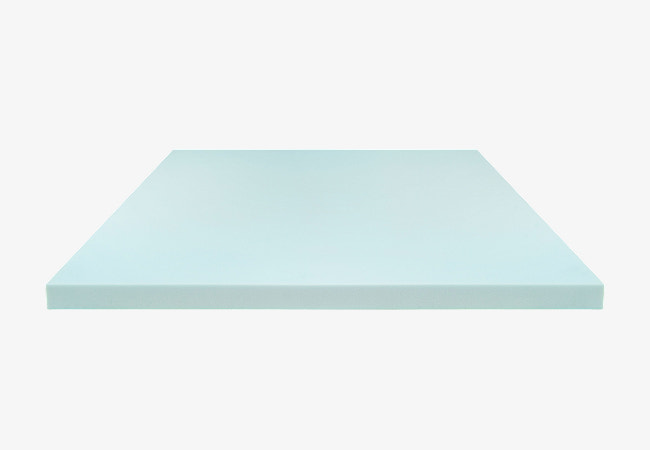 Brooklyn Bedding Plank Firm mattress topper front view without cover, designed for firm sleep support and pressure relief for The Mattress Shop, showcasing product image Brooklyn Bedding Plank Firm Topper on the page: Best Mattress Toppers page.
