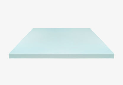 Brooklyn Bedding Plank Firm mattress topper front view without cover, designed for firm sleep support and pressure relief