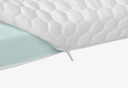 Plank Firm Topper megazoom showcasing its thick, supportive foam layers designed for firmer sleep comfort.