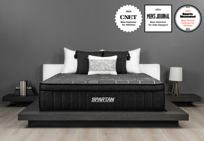 Brooklyn Bedding Spartan mattress, CNET best for athletes, Men's Journal best for side sleepers, Sports Illustrated best overall.