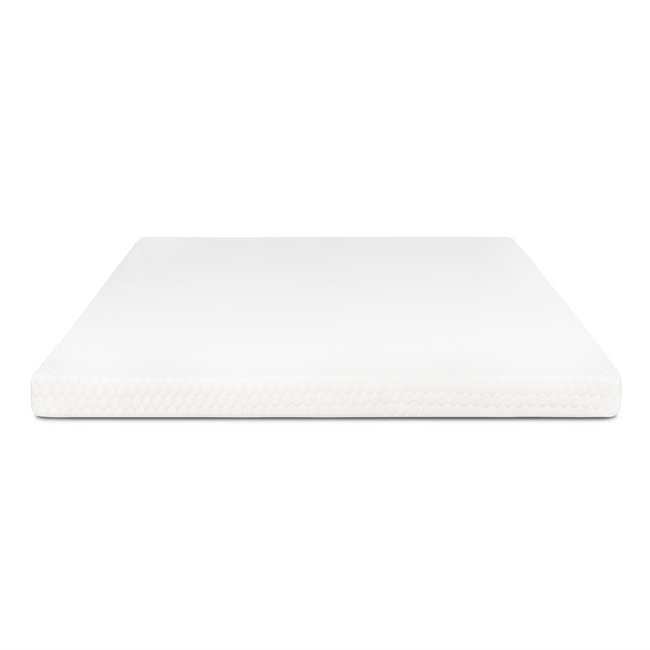 Plank Firm Topper front-cover view showing its durable design and foam construction for optimal support.