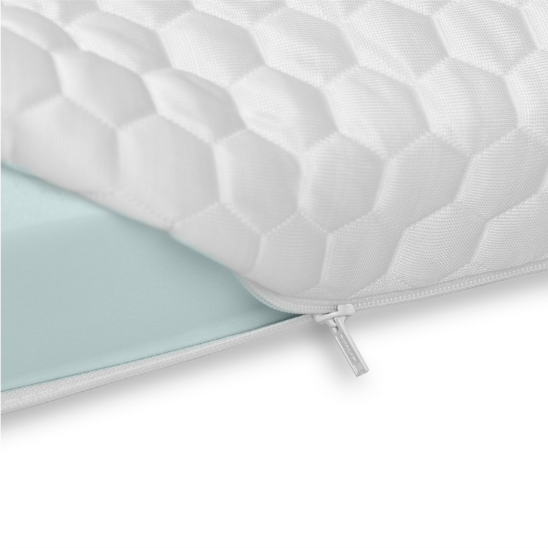 Plank Firm Topper megazoom showcasing its thick, supportive foam layers designed for firmer sleep comfort.