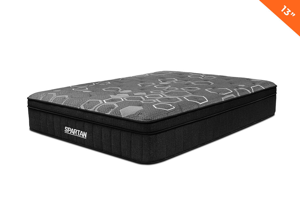 Spartan Luxe mattress with a premium design, offering durable support and comfort for active sleepers.