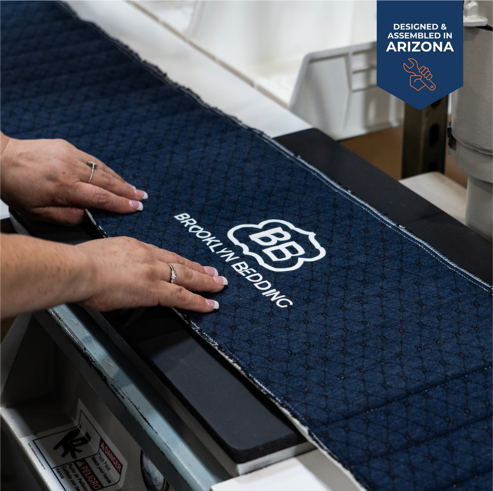 Brooklyn Bedding Aurora Mattress being assembled in factory