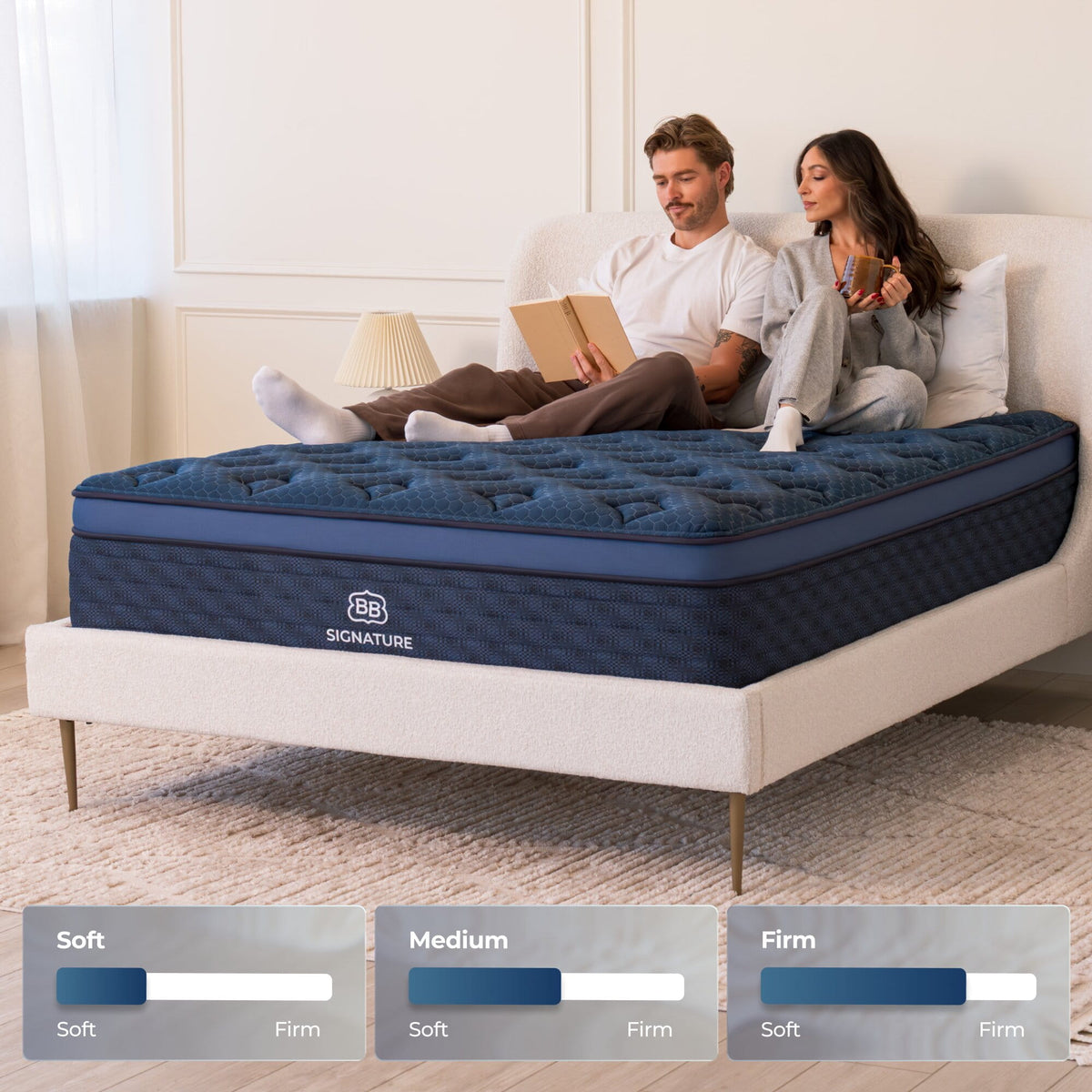 Customizable Comfort for The Mattress Shop, showcasing Customizable Comfort on the product page.