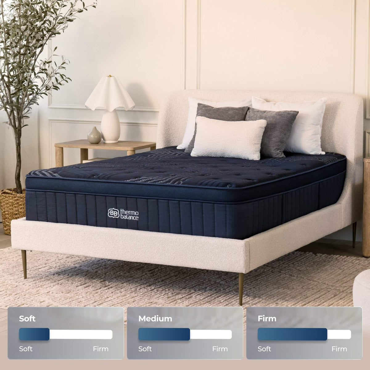 Customizable Comfort for The Mattress Shop, showcasing Customizable Comfort on the product page.