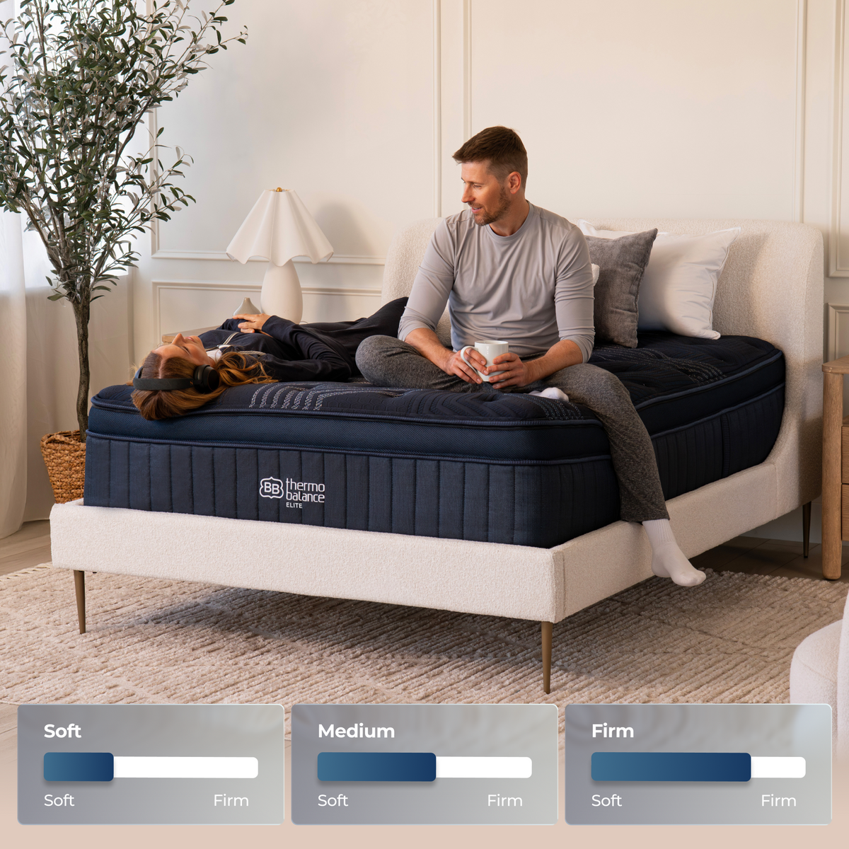 Customizable Comfort for The Mattress Shop, showcasing Customizable Comfort on the product page.