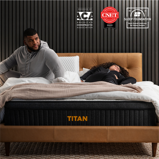 titan luxe lifestyle image with award badges