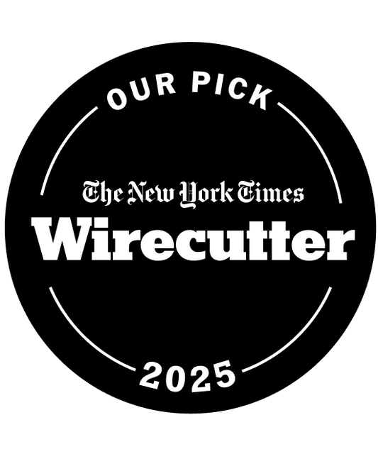 Brooklyn Bedding Wirecutter pick 2025 award badge