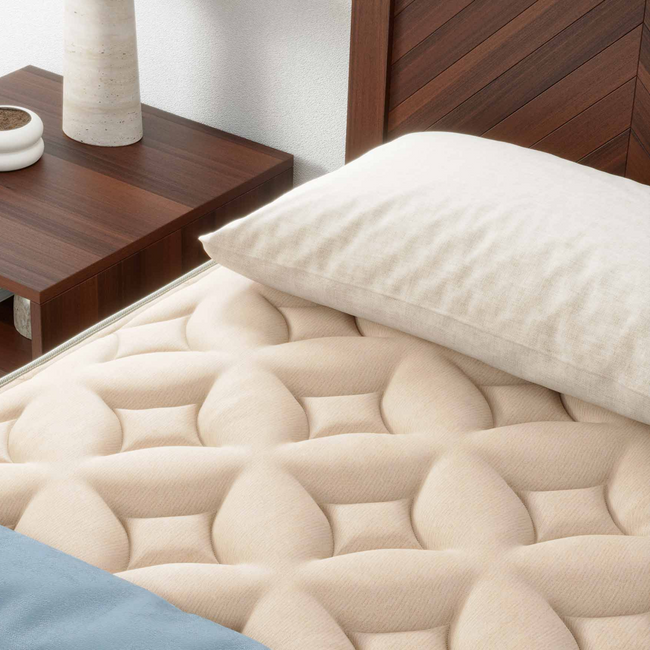 Bear Natural mattress with eco-friendly materials designed for breathable, comfortable, and supportive sleep. for The Mattress Shop, showcasing product image Bear Natural on the page: Best Natural / Organic Mattresses page.