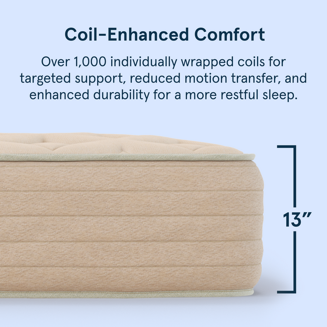 Bear Natural latex hybrid 13-inch mattress for The Mattress Shop, showcasing product image Bear Natural on the page: Best Natural / Organic Mattresses page.