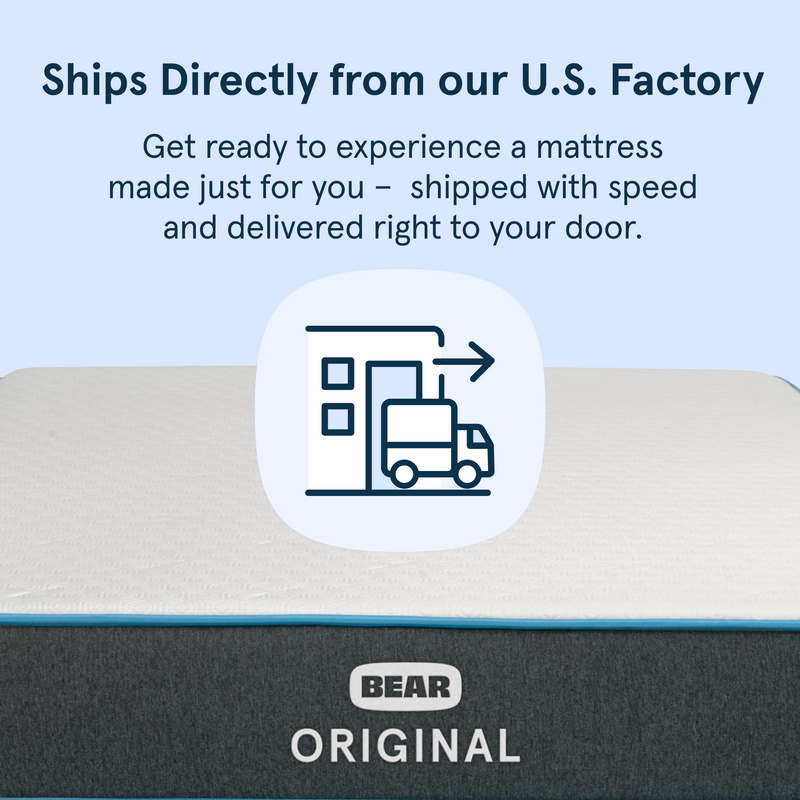 Bear Original Mattress ships free from U.S. factory