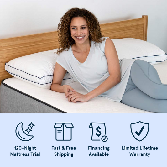 Bear Pro Hybrid Mattress with 120-night trial, fast & free shipping, financing available, and a limited lifetime warranty.