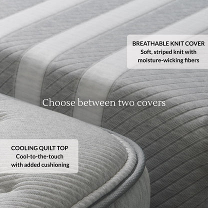 Leesa Original Hybrid mattress with responsive foam and coils providing balanced comfort and deep sleep support.
