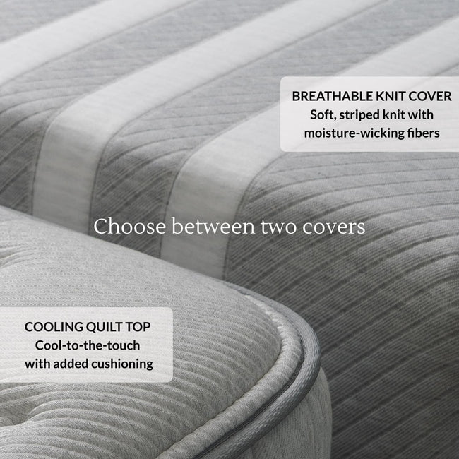 Leesa Original Hybrid mattress with responsive foam and coils providing balanced comfort and deep sleep support. for The Mattress Shop, showcasing product thumbnail image for Leesa Original Hybrid Mattress on the product page.