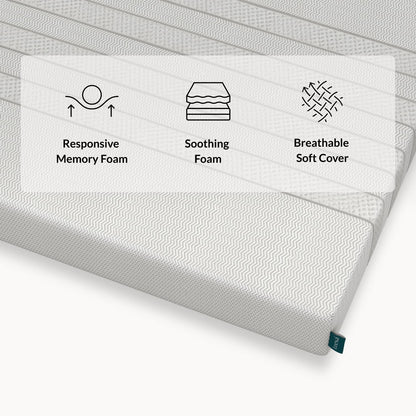 Close up of the Leesa Kids Mattress.