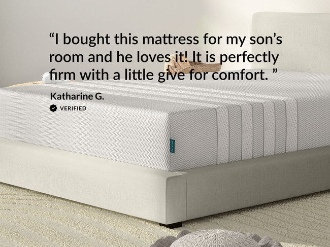 Leesa Youth Mattress for The Mattress Shop, showcasing product image Leesa Youth Mattress on the page: Best Mattresses for Kids page.