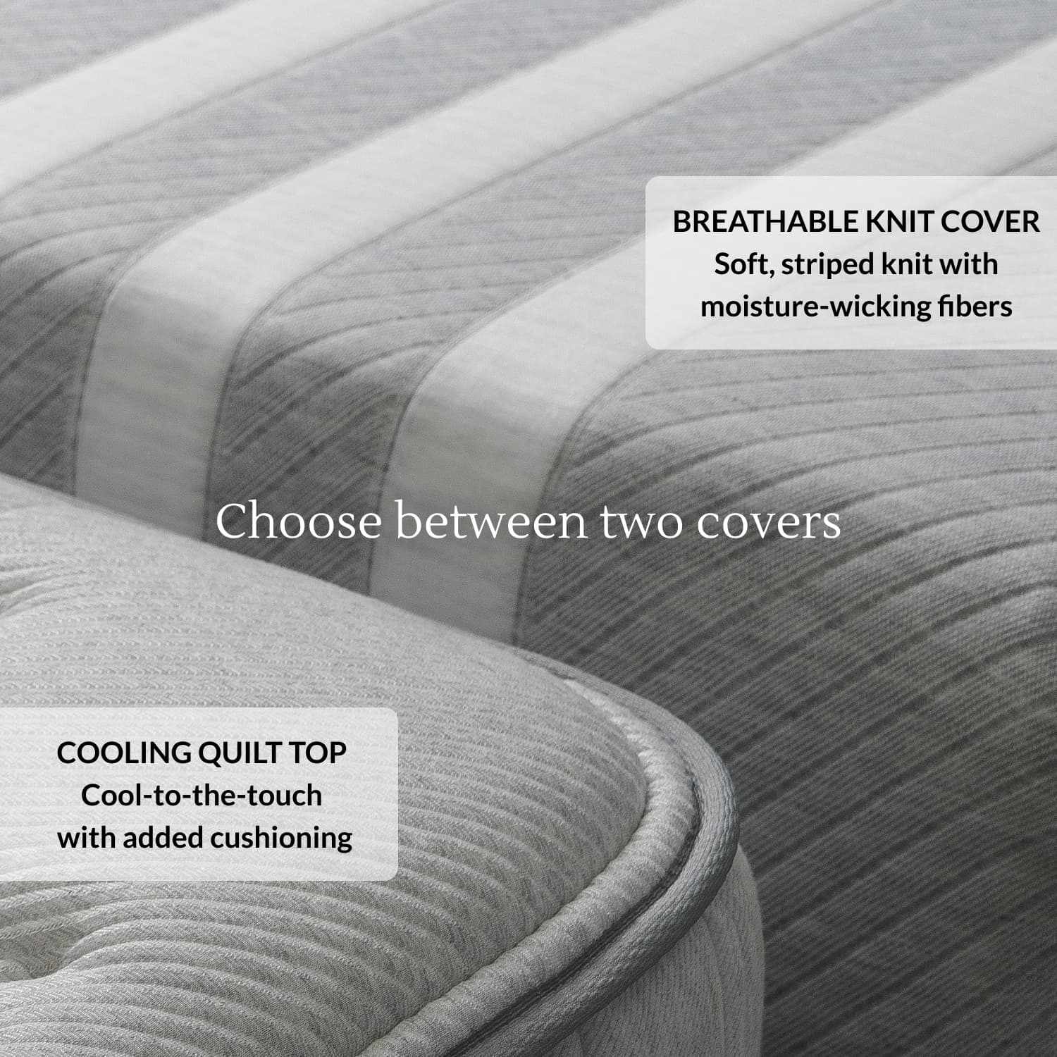 Close up of the Leesa Original Mattress.