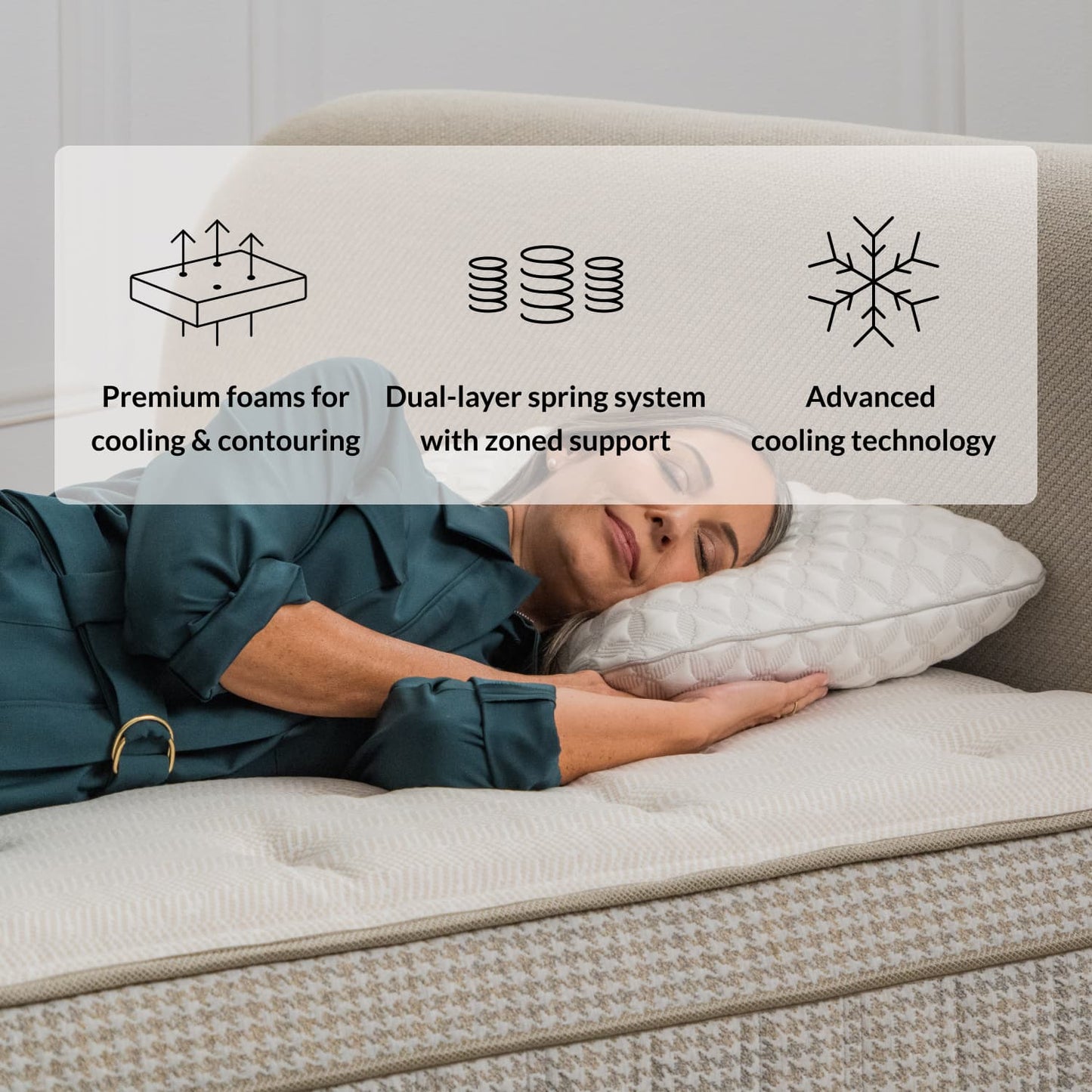 Leesa Reserve Hybrid Mattress for The Mattress Shop, showcasing product image for Leesa Reserve Hybrid Mattress on the product page.