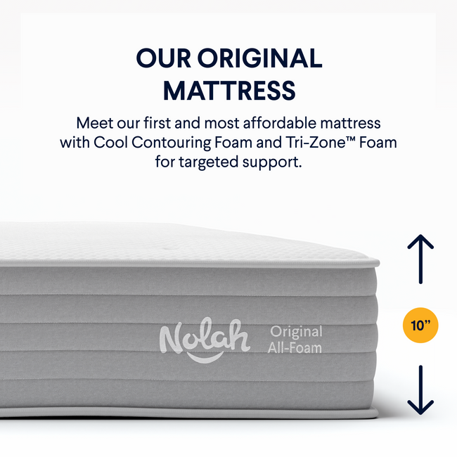 Nolah Original 10-inch mattress for The Mattress Shop, showcasing product thumbnail image for Nolah Original on the product page.