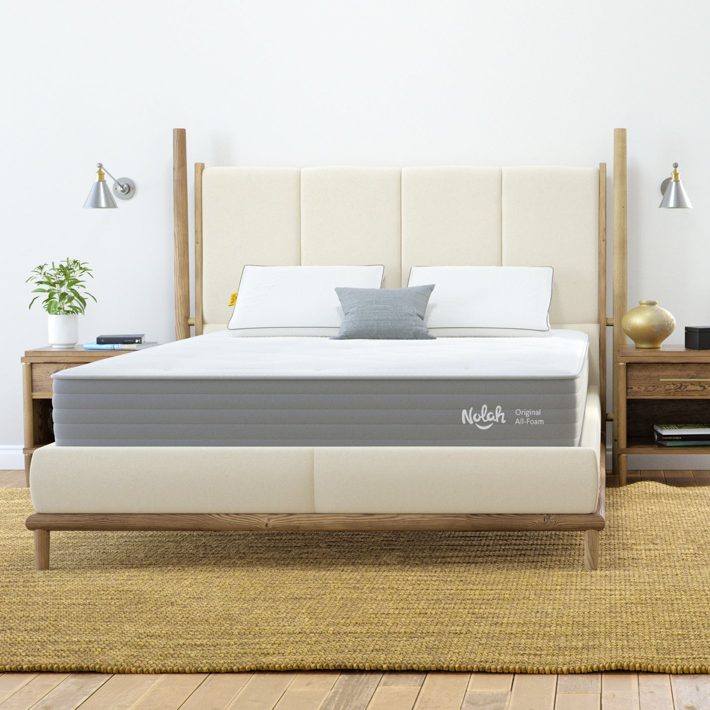 Nolah Original all-foam mattress for The Mattress Shop, showcasing page banner content on the page: Students page.
