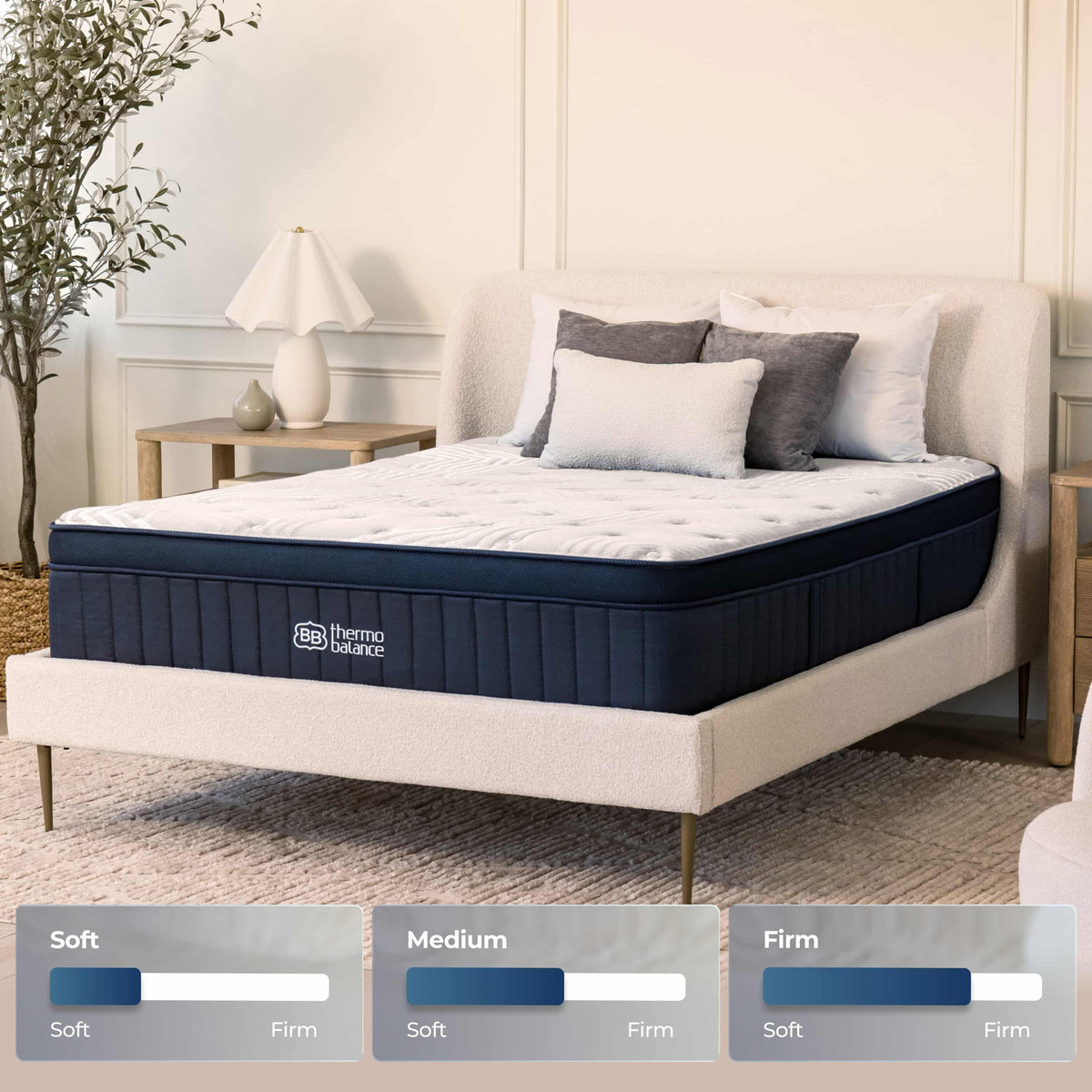 Customizable Comfort for The Mattress Shop, showcasing Customizable Comfort on the product page.